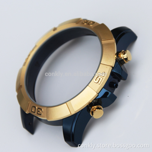 Stainless steel watch case,hot selling wholesale with high quality watch case stainless steel with water resistant
